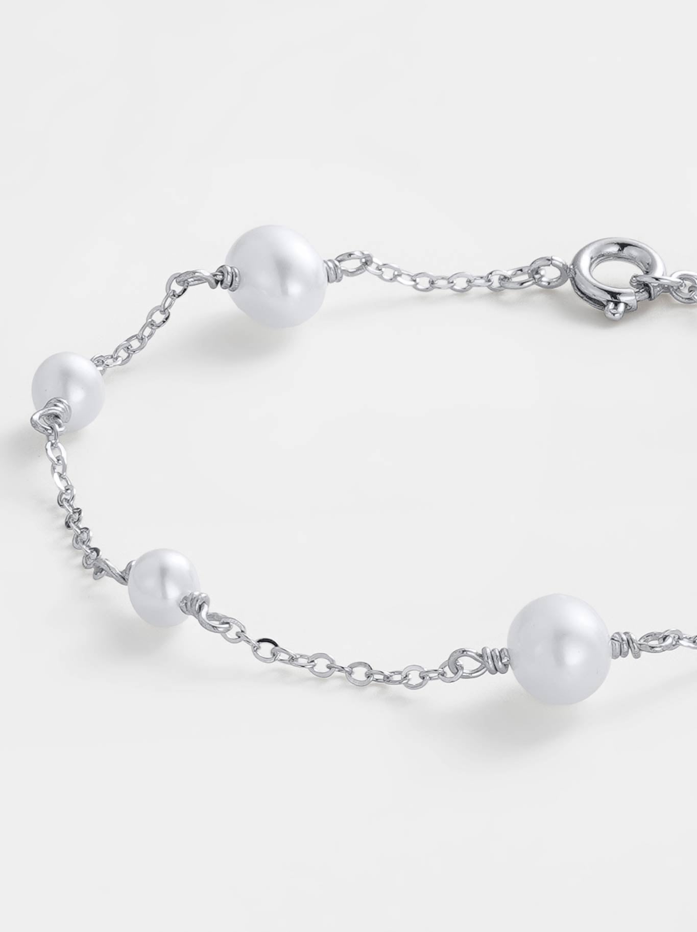 Zafino Luna Pearl Bracelet (Silver)