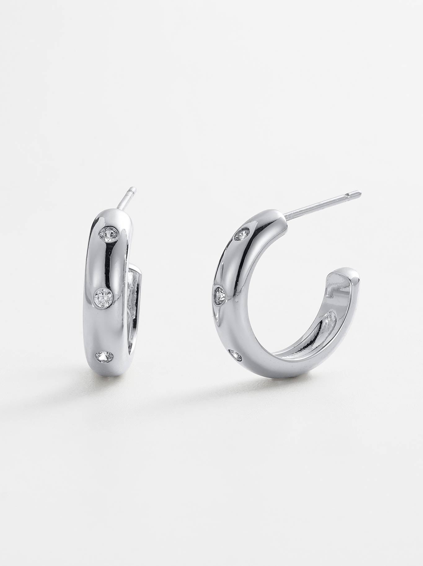 Image of Jewelry. Productname: Zafino Talia Hoop in Silver colour by brand - Zafino