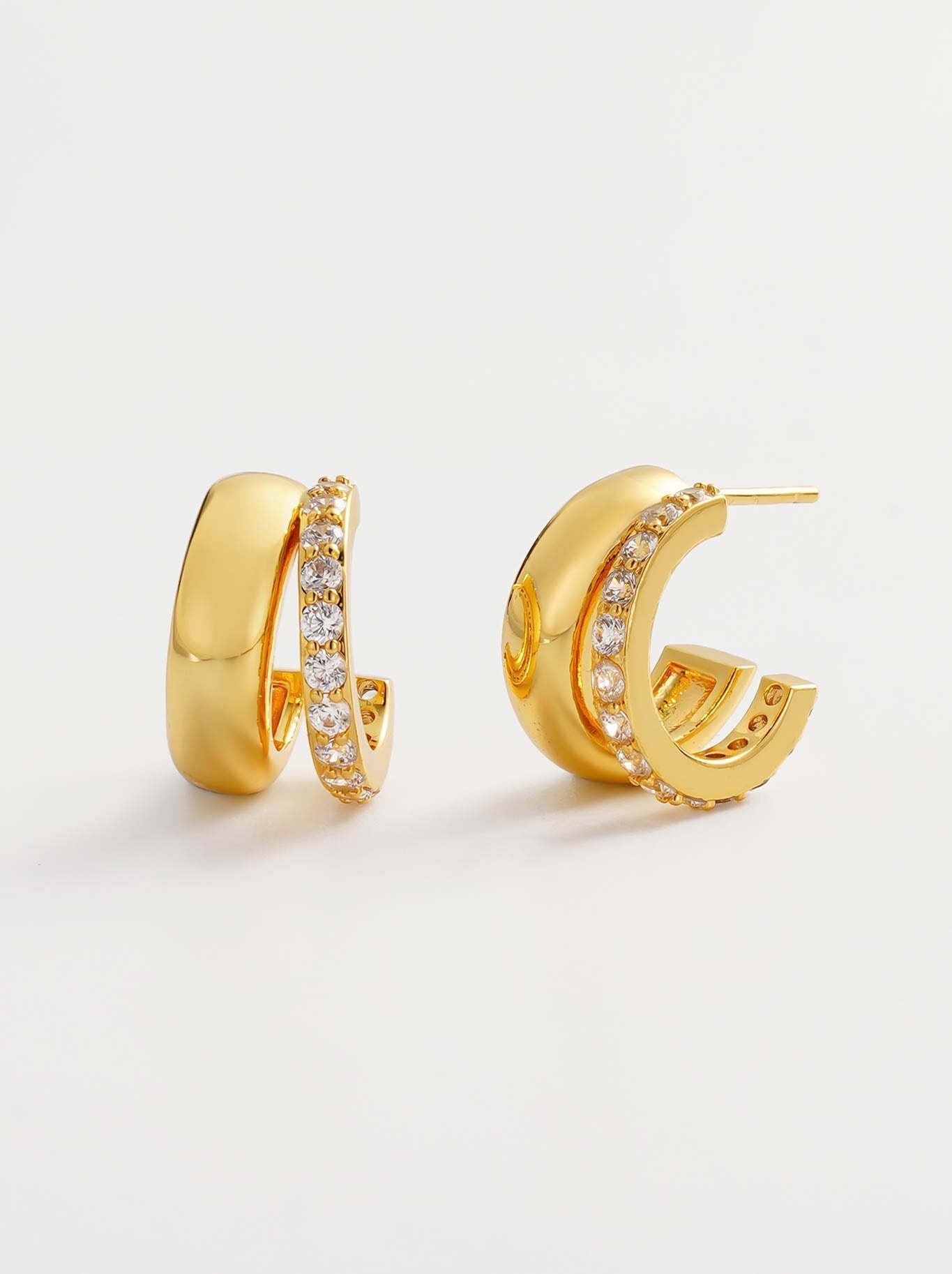 Image of Jewelry. Productname: Zafino Zoe Hoop in Gold colour by brand - Zafino