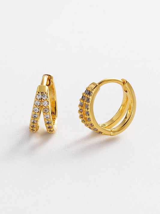 Image of Jewelry. Productname: Zafino Celia Huggie in Gold colour by brand - Zafino