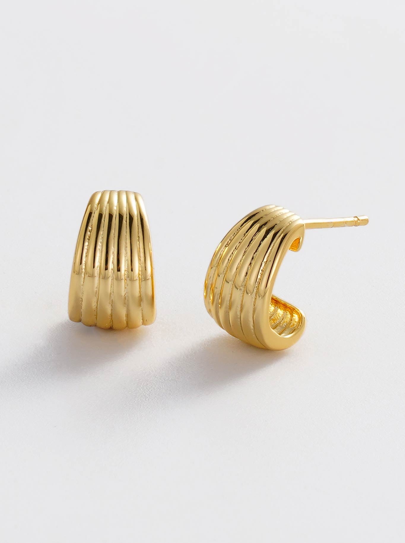 Image of Jewelry. Productname: Zafino Sasha Hoop Small in Gold colour by brand - Zafino