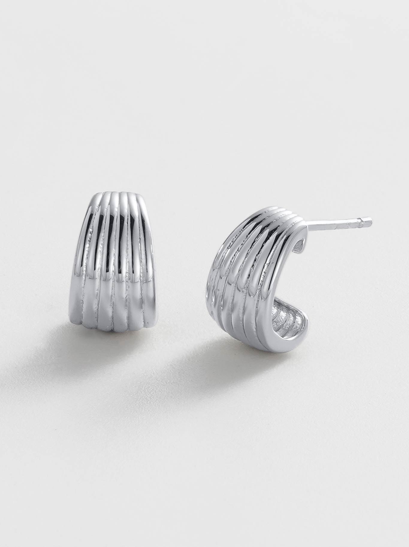 Image of Jewelry. Productname: Zafino Sasha Hoop Small in Silver colour by brand - Zafino