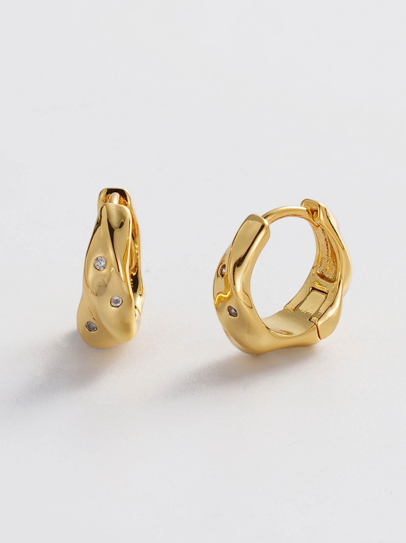 Image of Jewelry. Productname: Zafino June Hoop in Gold colour by brand - Zafino