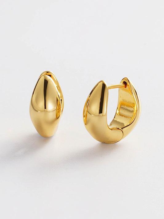 Image of Jewelry. Productname: Zafino Margot Hoop in Gold colour by brand - Zafino