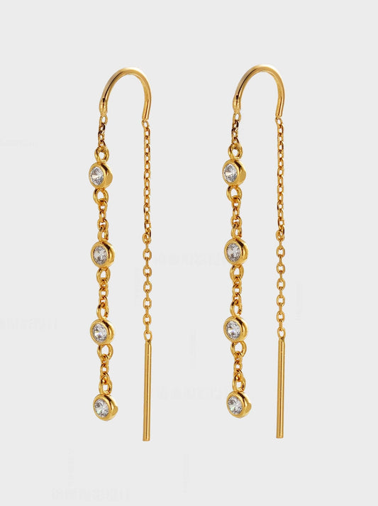 Zafino Adele Thread Earring (Gold)