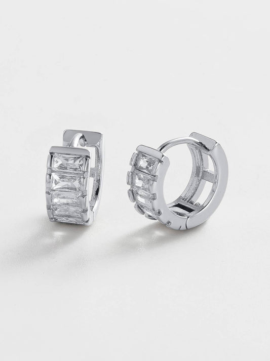 Image of Jewelry. Productname: Zafino Kira Huggie in Silver colour by brand - Zafino