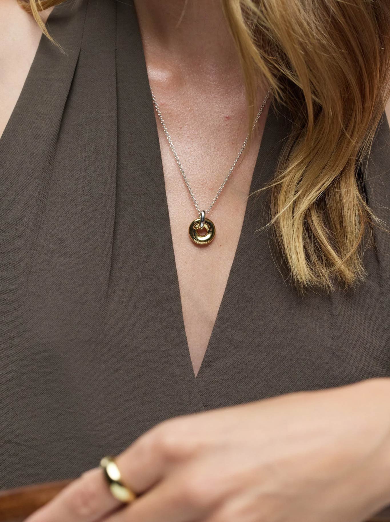 ZAFINO ASTRID NECKLACE (Gold Silver)
