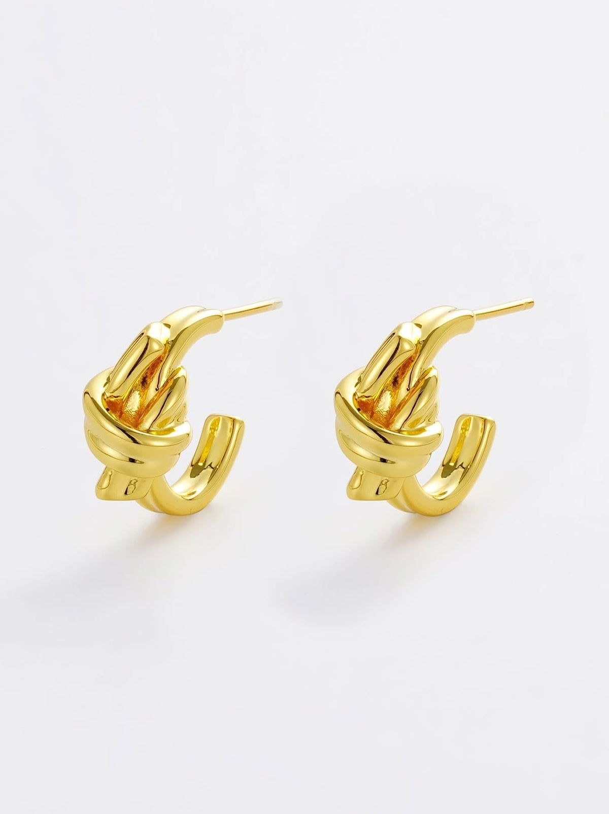 Image of Jewelry. Product name - Zafino Edie Hoop in Gold colour by brand - Zafino