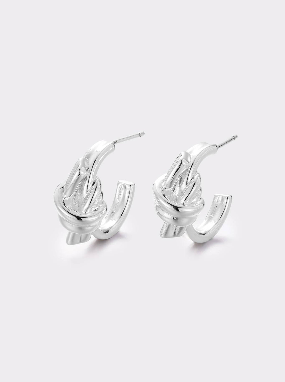 Image of Jewelry. Product name - Zafino Edie Hoop in Silver colour by brand - Zafino