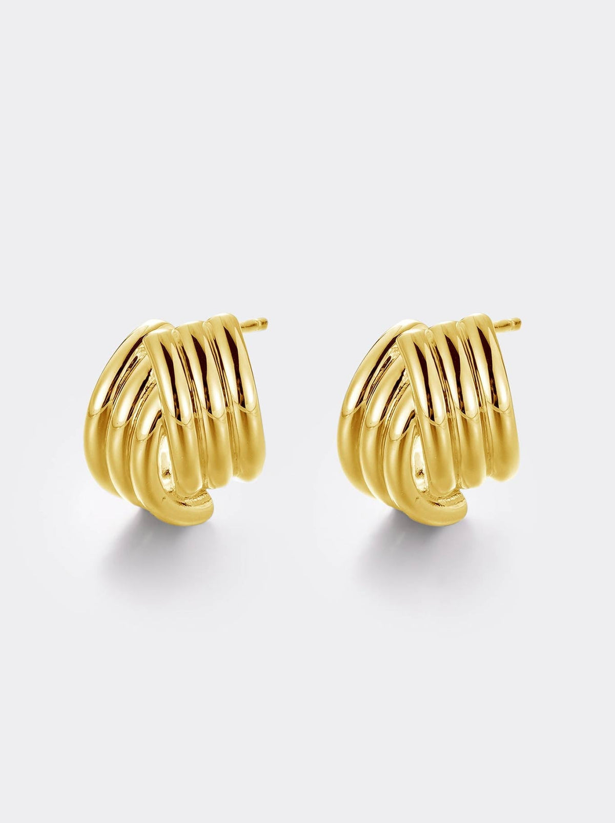Image of Earrings. Product name - Zafino Noah Earring in Gold colour by brand - Zafino