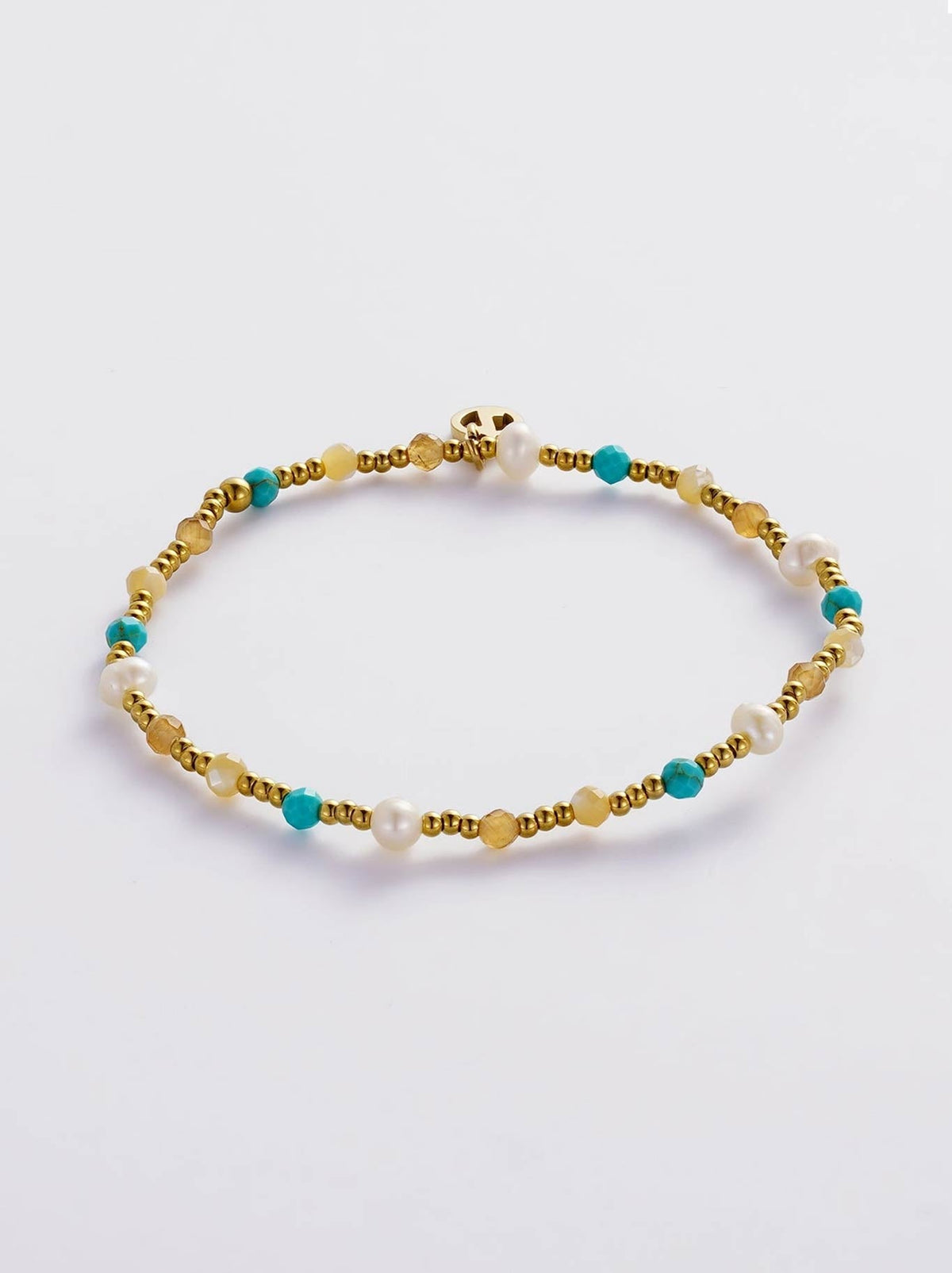 Image of Bracelets. Product name - ZAFINO MAGGIE BRACELET in Teal colour by brand - Zafino