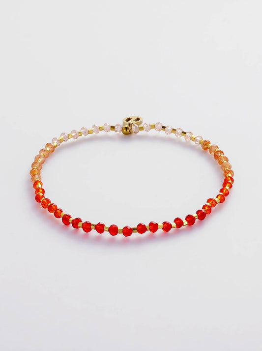 Image of Bracelets. Product name - ZAFINO QUINN BRACELET in Coral colour by brand - Zafino
