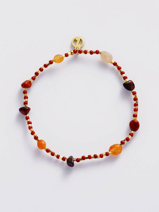 ZAFINO HARIETTE BRACELET (Red/Gold)