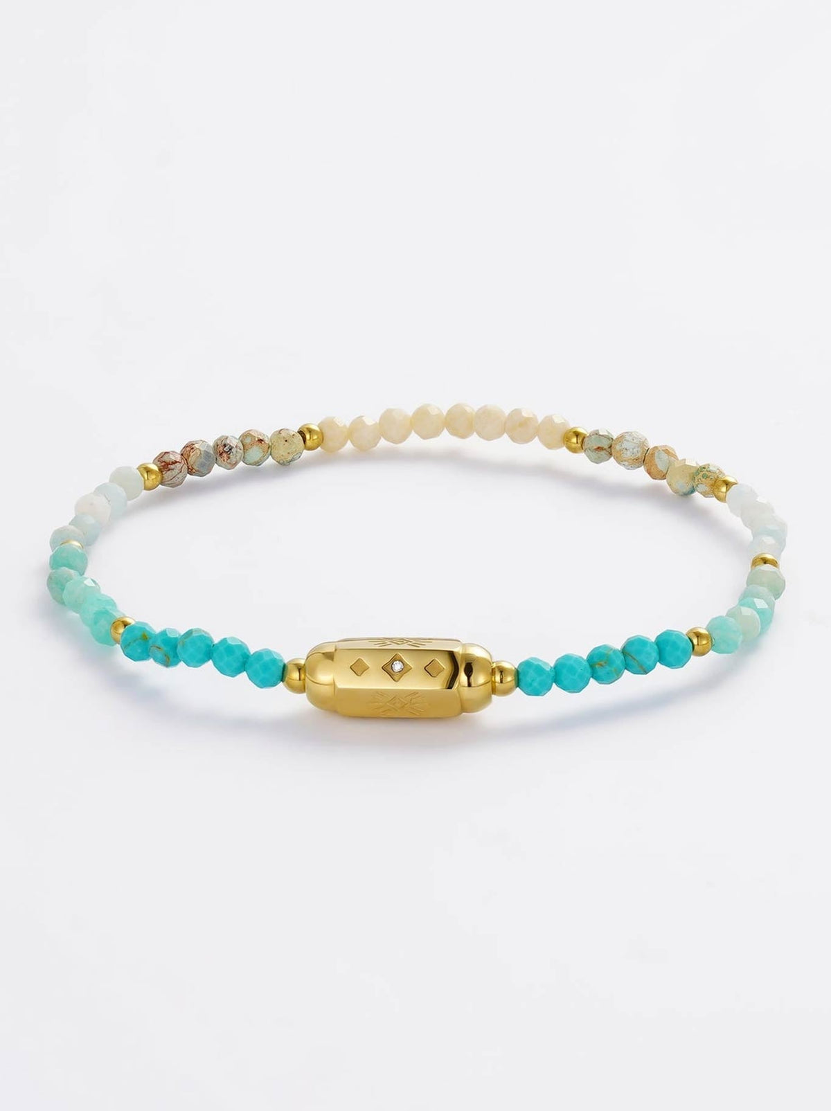 Image of Bracelets. Product name - Zafino Gwynne Bracelet in Teal colour by brand - Zafino