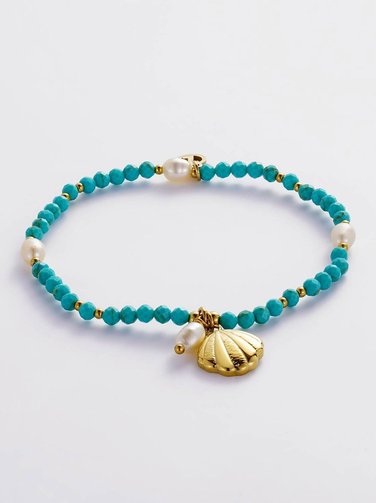 Image of Bracelets. Product name - Zafino Hana Bracelet in Teal colour by brand - Zafino