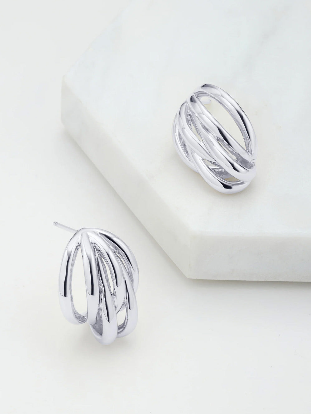 Image of Earrings. Productname: ZAFINO INDIE EARRING in Silver colour by brand - Zafino