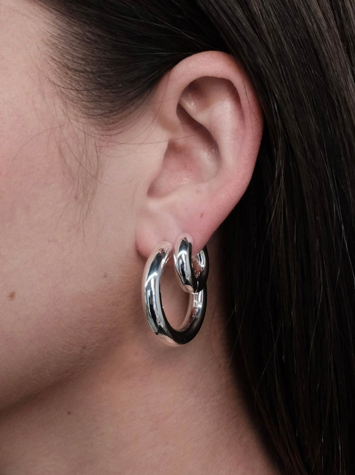 Zafino Lina Hoop Large (Silver)