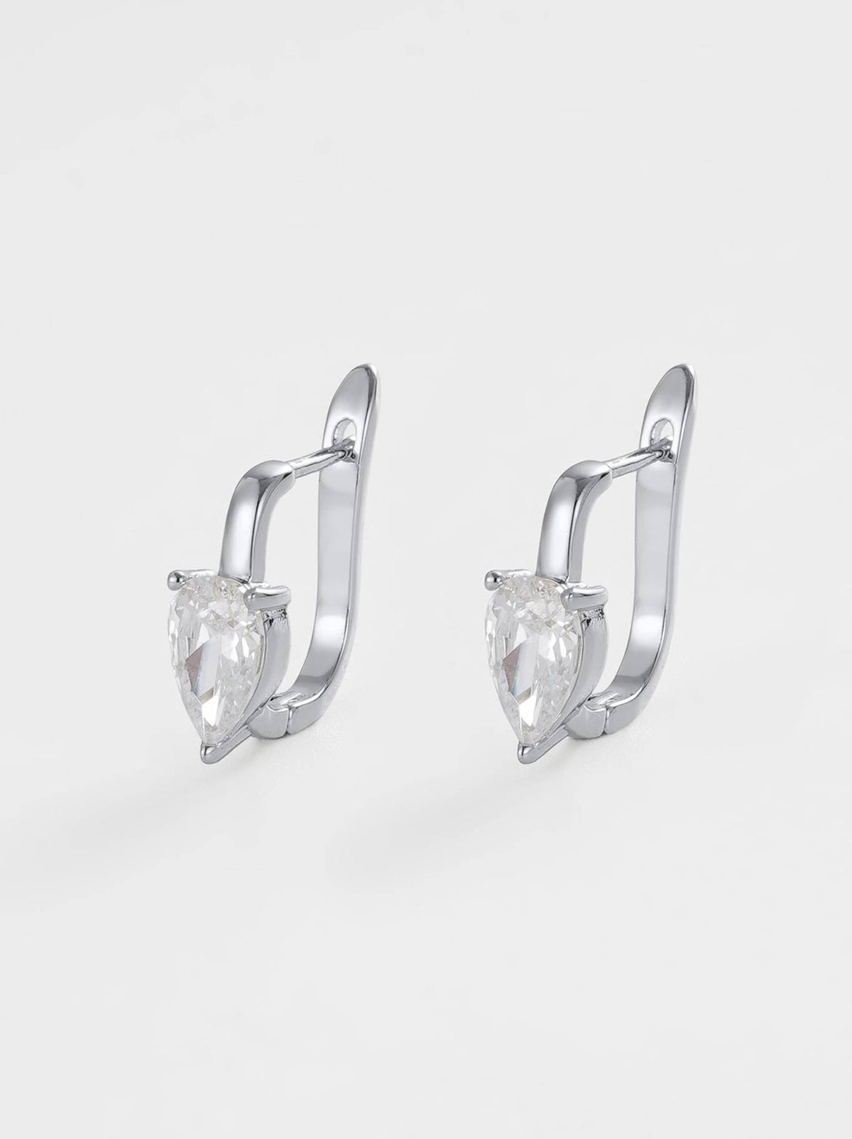 Image of Earrings. Product name - Zafino Lulu Earring in Silver colour by brand - Zafino