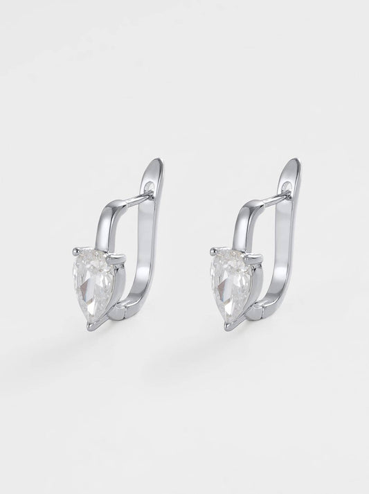 Image of Earrings. Product name - Zafino Lulu Earring in Silver colour by brand - Zafino
