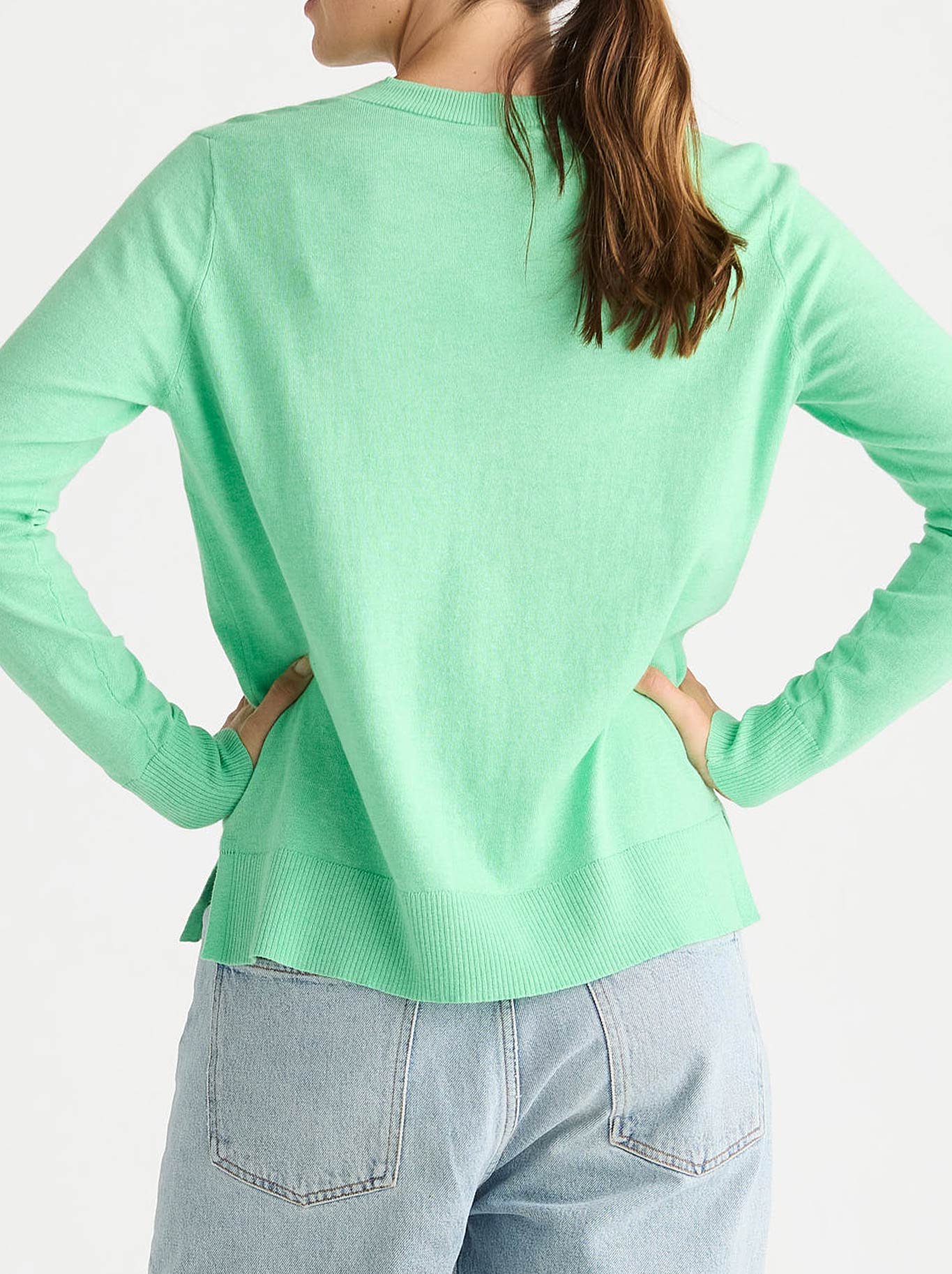 ZAKET & PLOVER BUTTON ANGLE TOP (Jelly Mint)