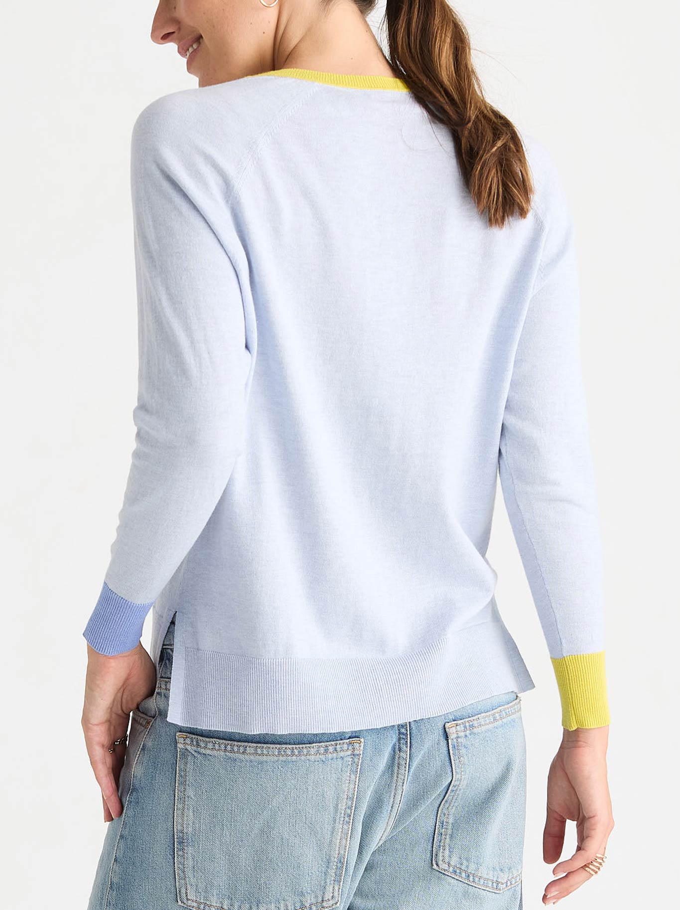 ZAKET & PLOVER V ACCENT KNIT (Clear Sky)