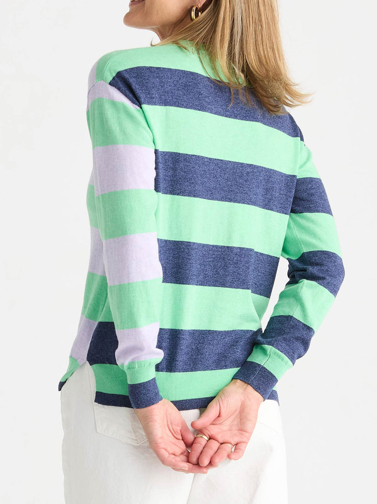 ZAKET & PLOVER COASTAL STRIPE KNIT (Jelly Mint)