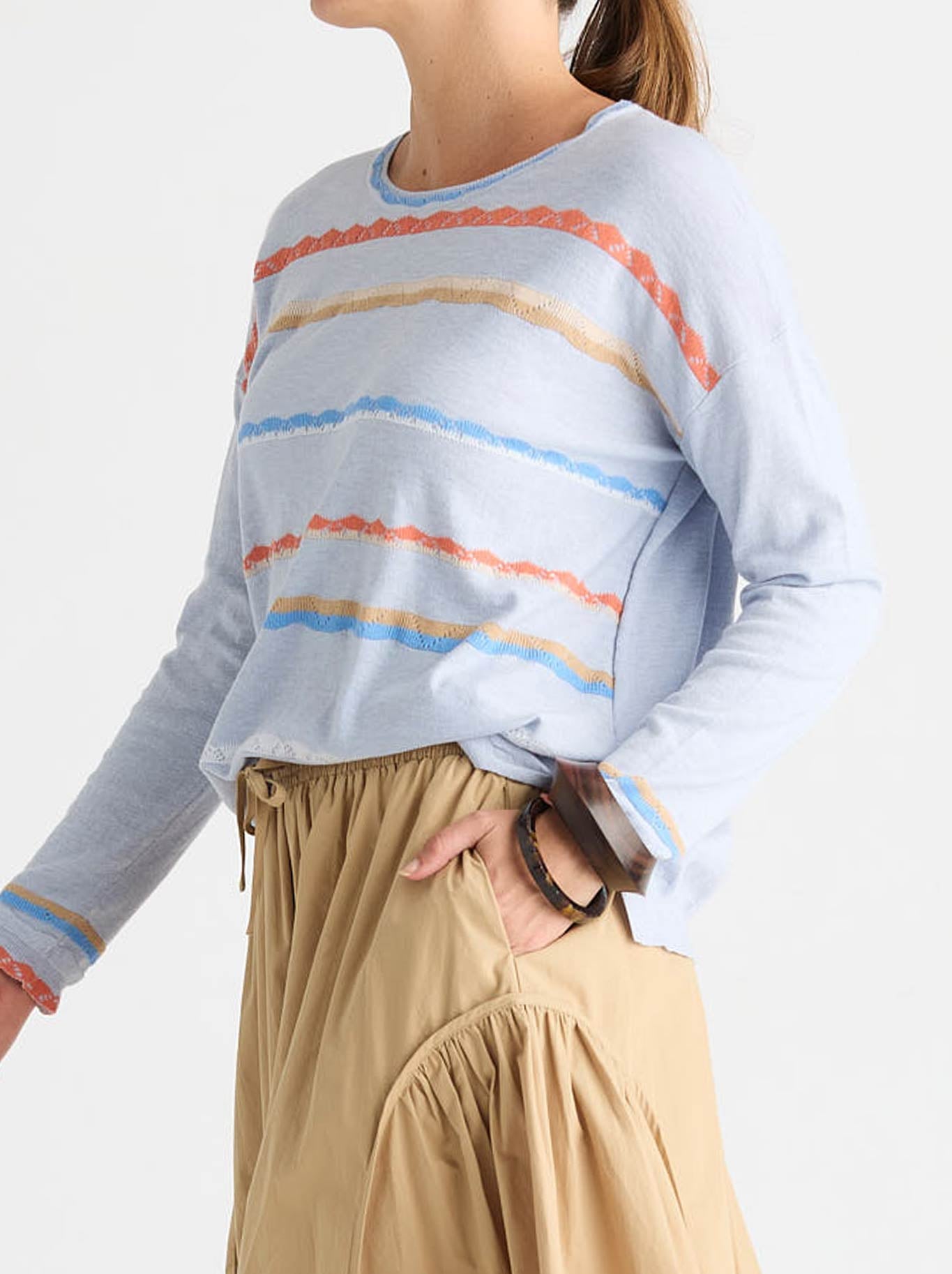 ZAKET & PLOVER LACE POP KNIT (Denim)