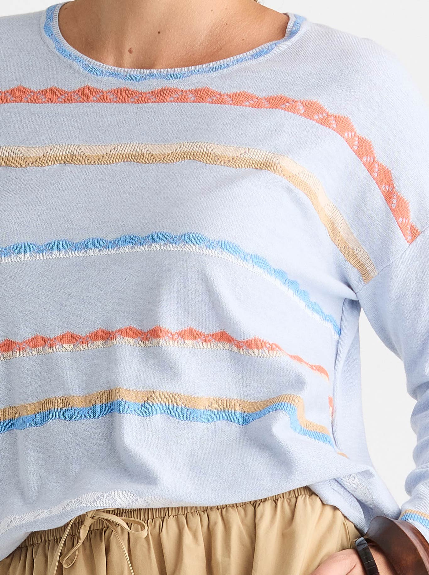 ZAKET & PLOVER LACE POP KNIT (Denim)