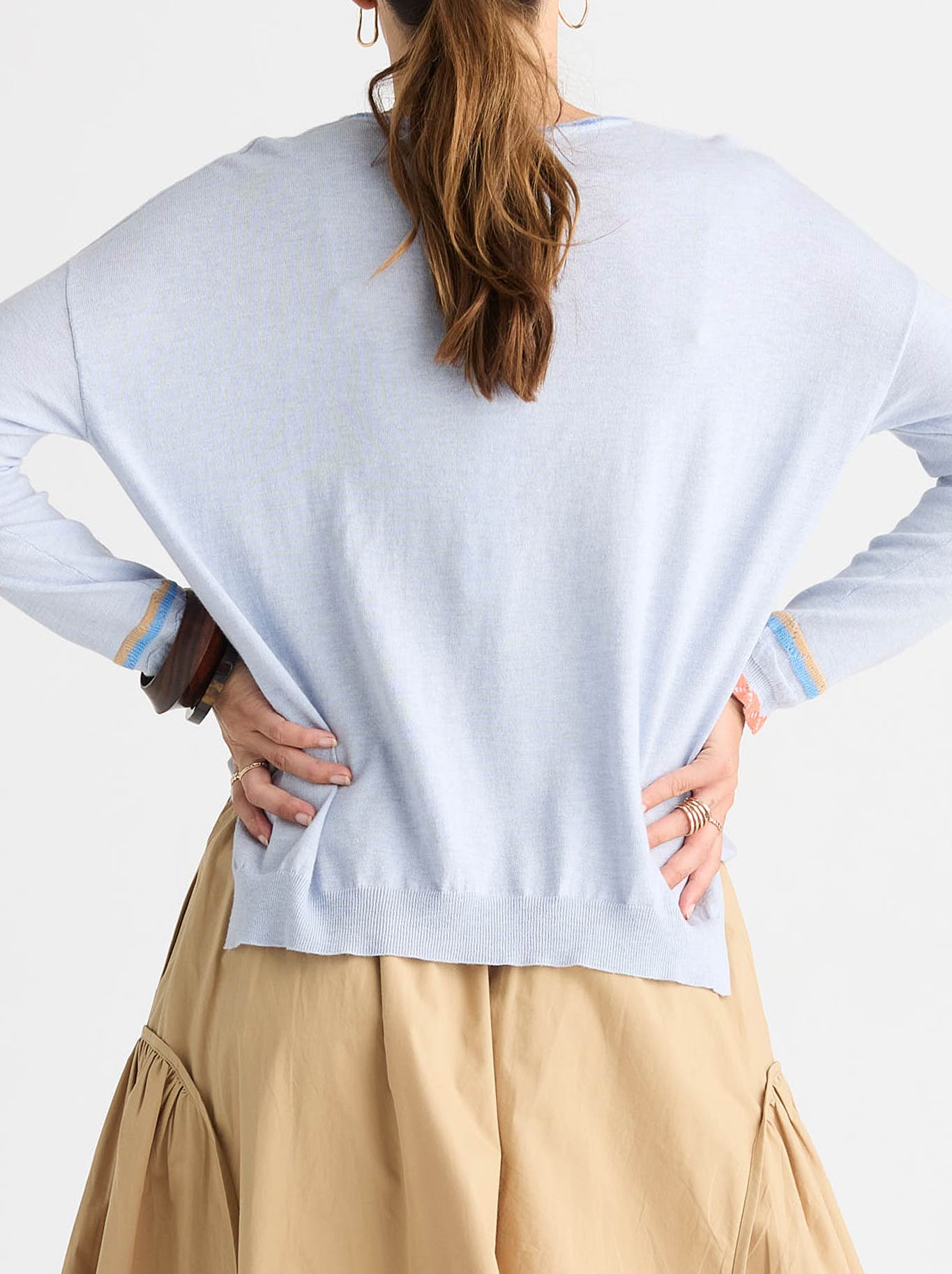 ZAKET & PLOVER LACE POP KNIT (Denim)