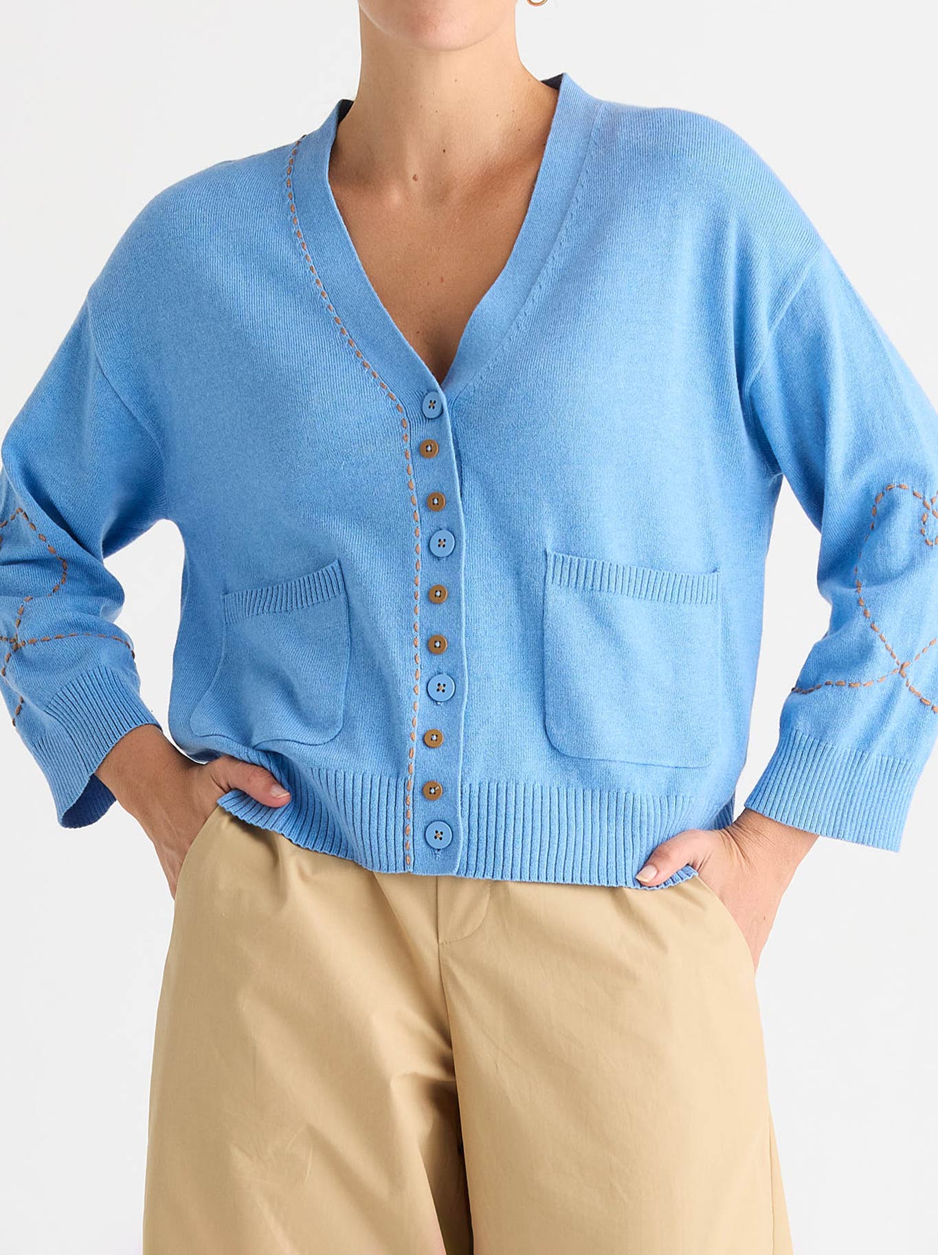 ZAKET & PLOVER SWEET HEART CARDI (Apple)