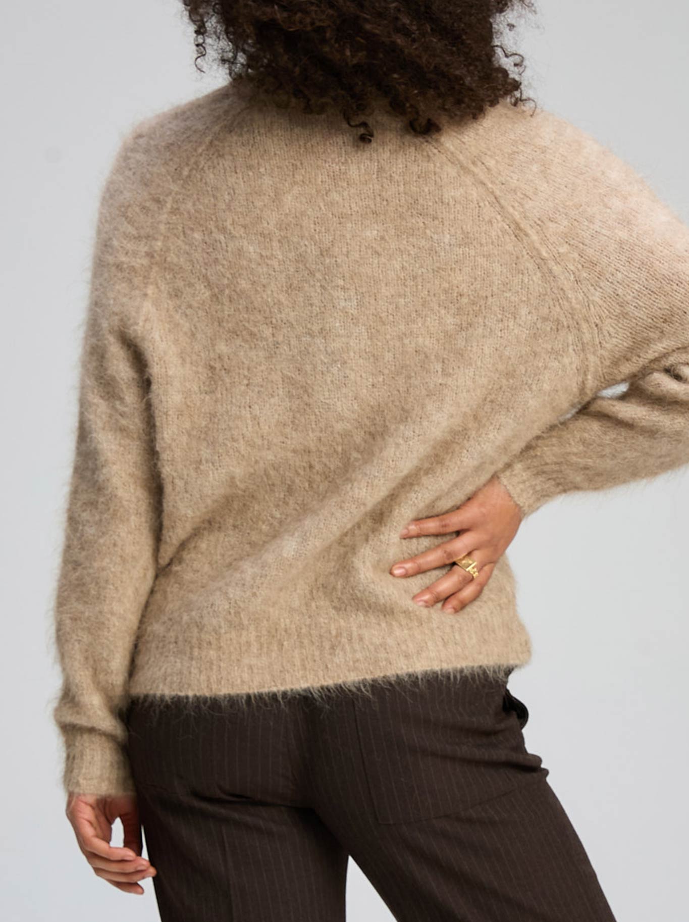 Zaket & Plover Alpaca Cardi (White)