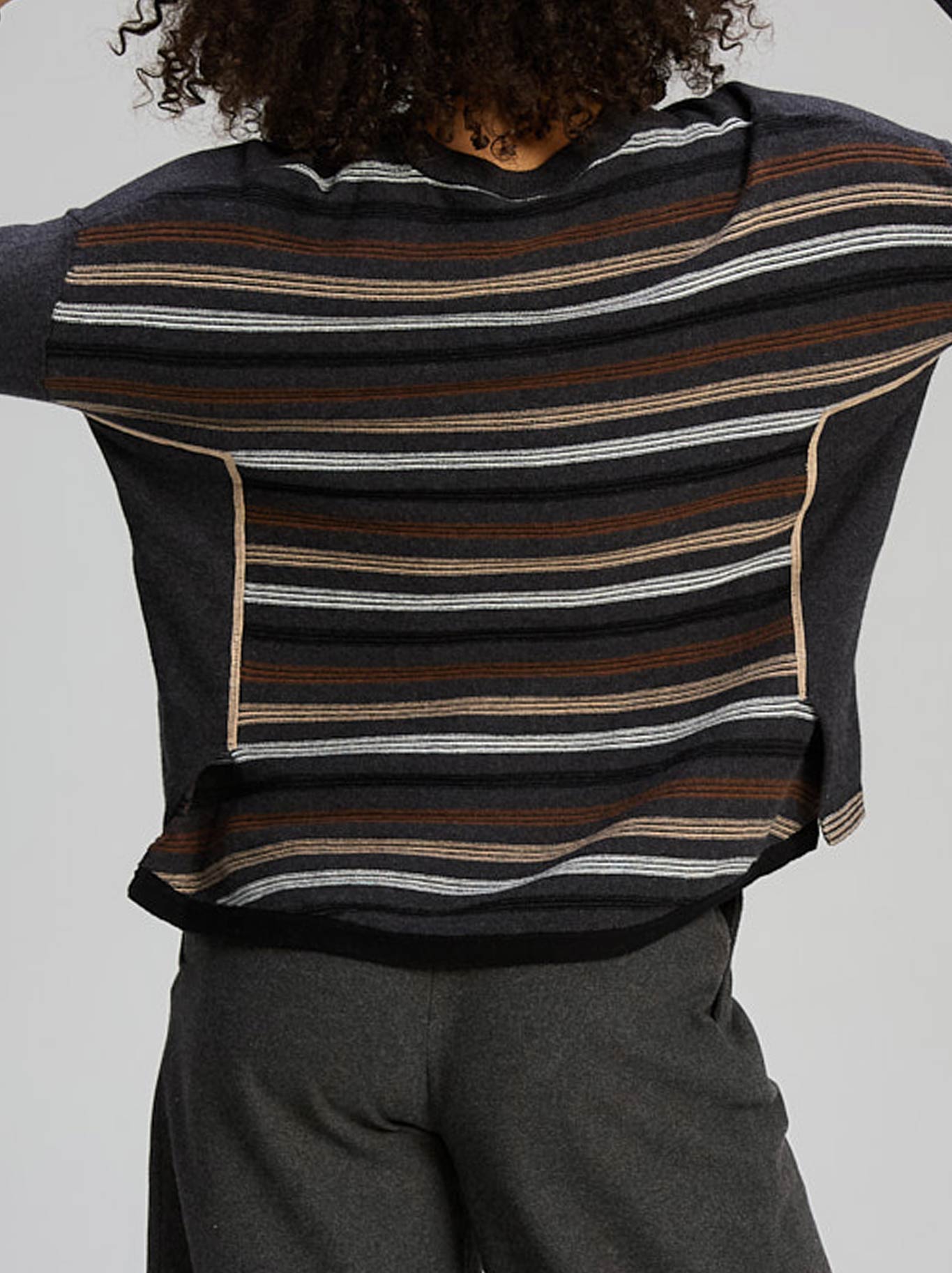 ZAKET & PLOVER TEXTURED SWING JUMPER (Dark Denim)