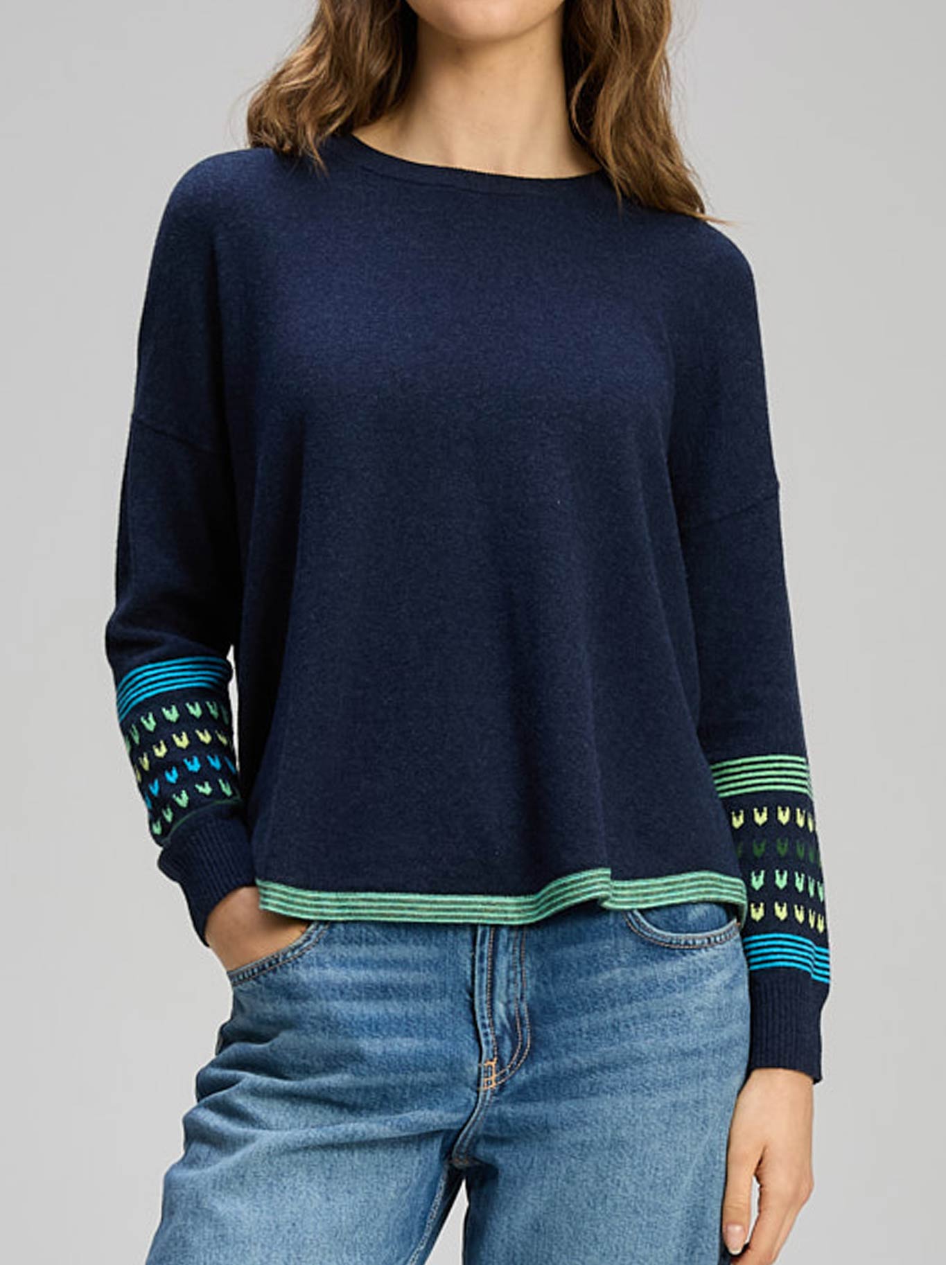 ZAKET & PLOVER TEXTURED SWING JUMPER (Charcoal)