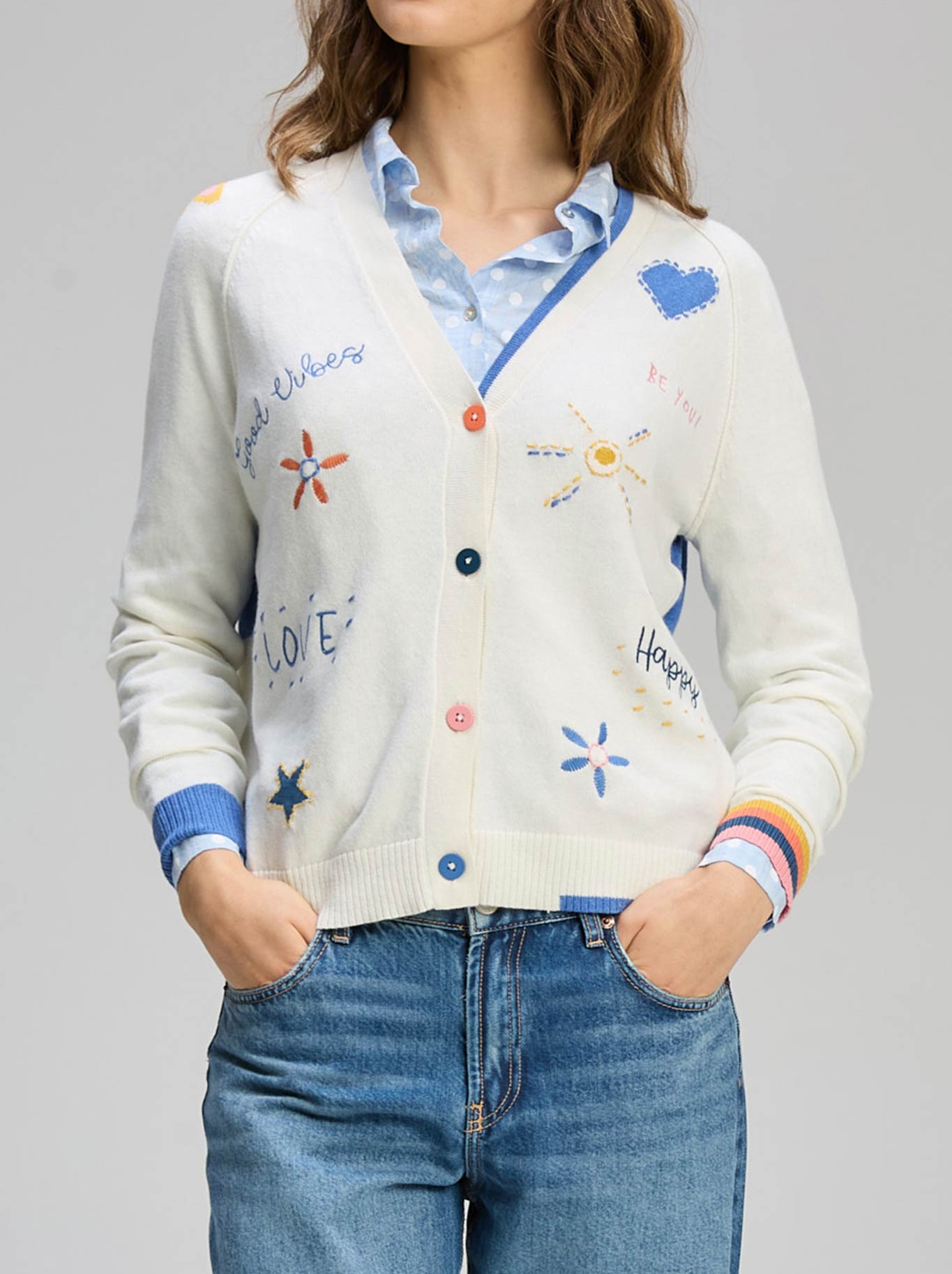 Zaket & Plover Good Energy Cardi (Dark Denim)