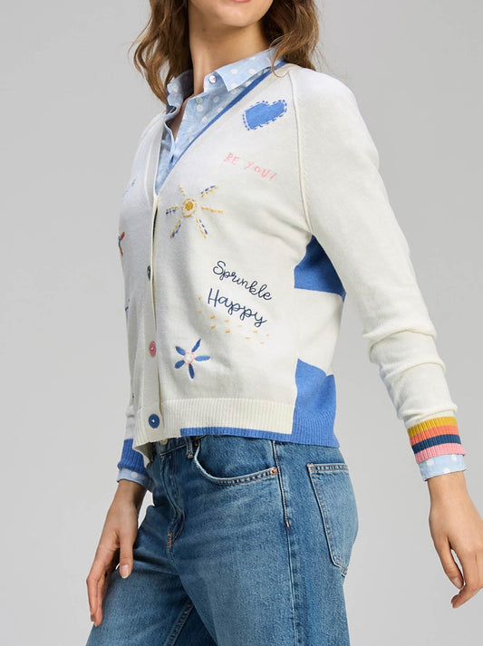 Zaket & Plover Good Energy Cardi (Winter White)