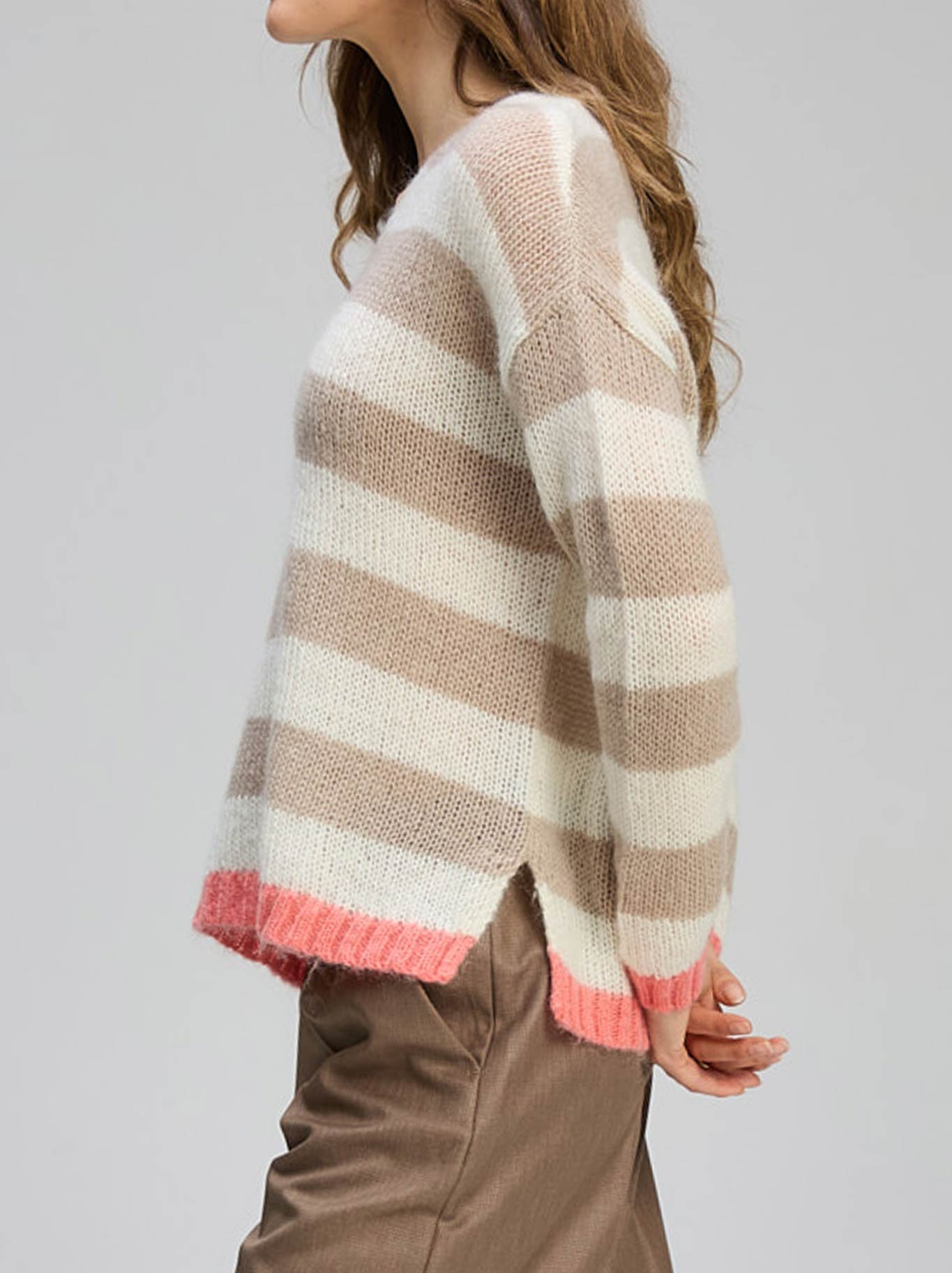 ZAKET & PLOVER COZY KID STRIPE V (Clay)