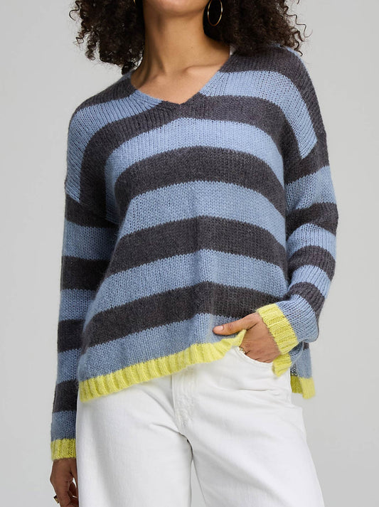 ZAKET & PLOVER COZY KID STRIPE V (Clay)