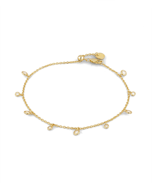 Image of Bracelets. Product name - Zenith Gold Diamond Bracelet in colour by brand - LAVANA