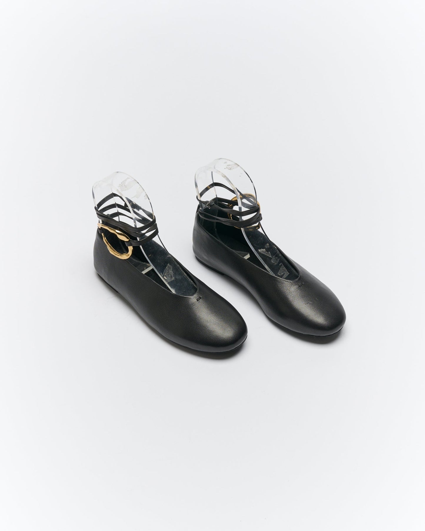 Walnut Melbourne Zinnia Leather Ballet (Black)