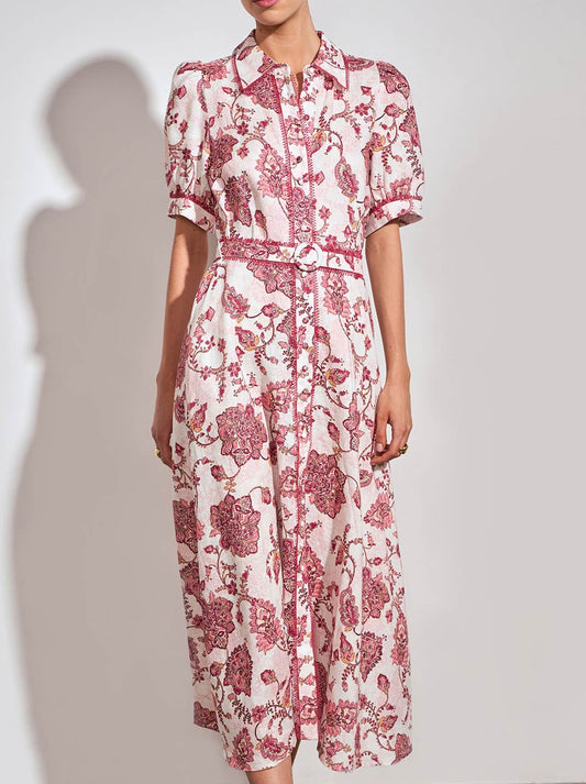 Image of Dresses. Product name - ZOE KRATZMANN ADMIRE DRESS in Rose Paisley colour by brand - Zoe Kratzmann