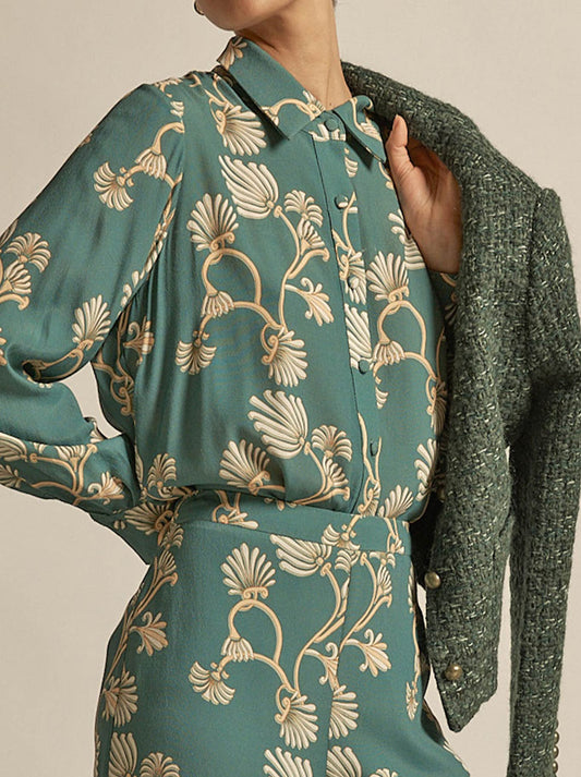 Image of Dresses. Productname: Zoe Kratzmann Ember Top in Grove Nouveau colour by brand - Zoe Kratzmann