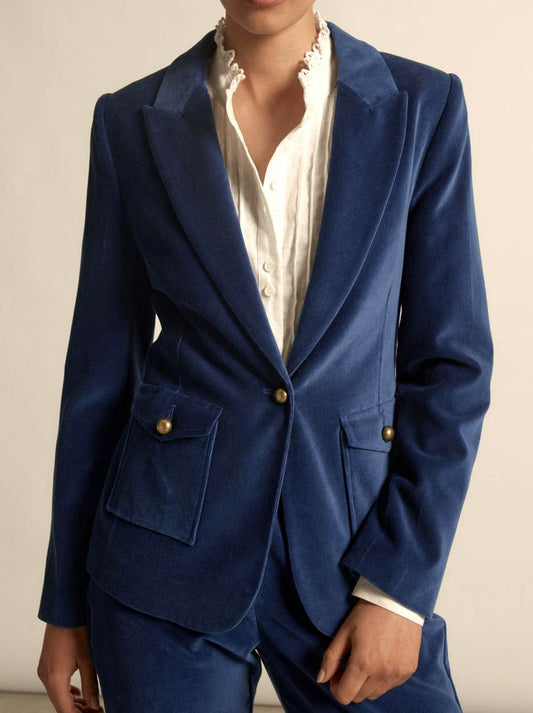 Image of Coats & Jackets. Productname: ZOE KRATZMANN GLACE JACKET in Sapphire colour by brand - Zoe Kratzmann