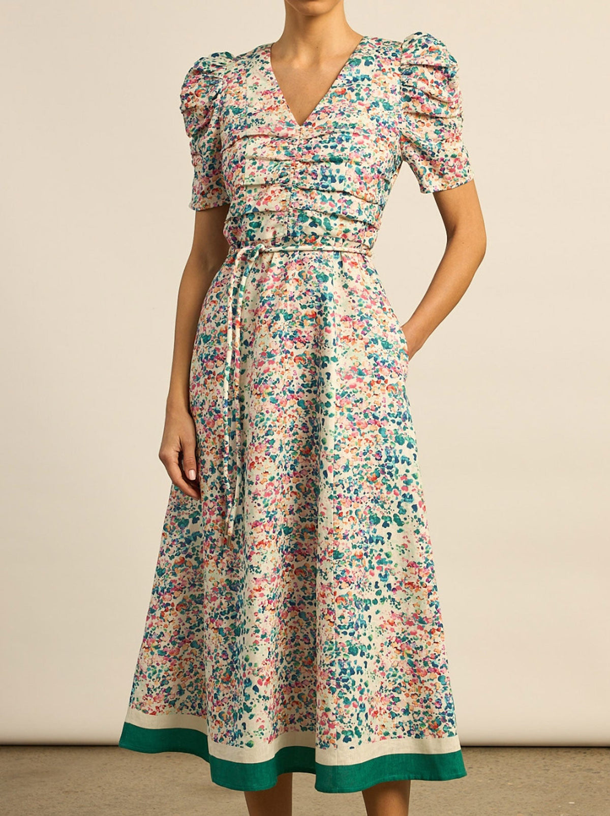 Image of Dresses. Product name - Zoe Kratzmann Glimmer Dress in Watercolour colour by brand - Zoe Kratzmann