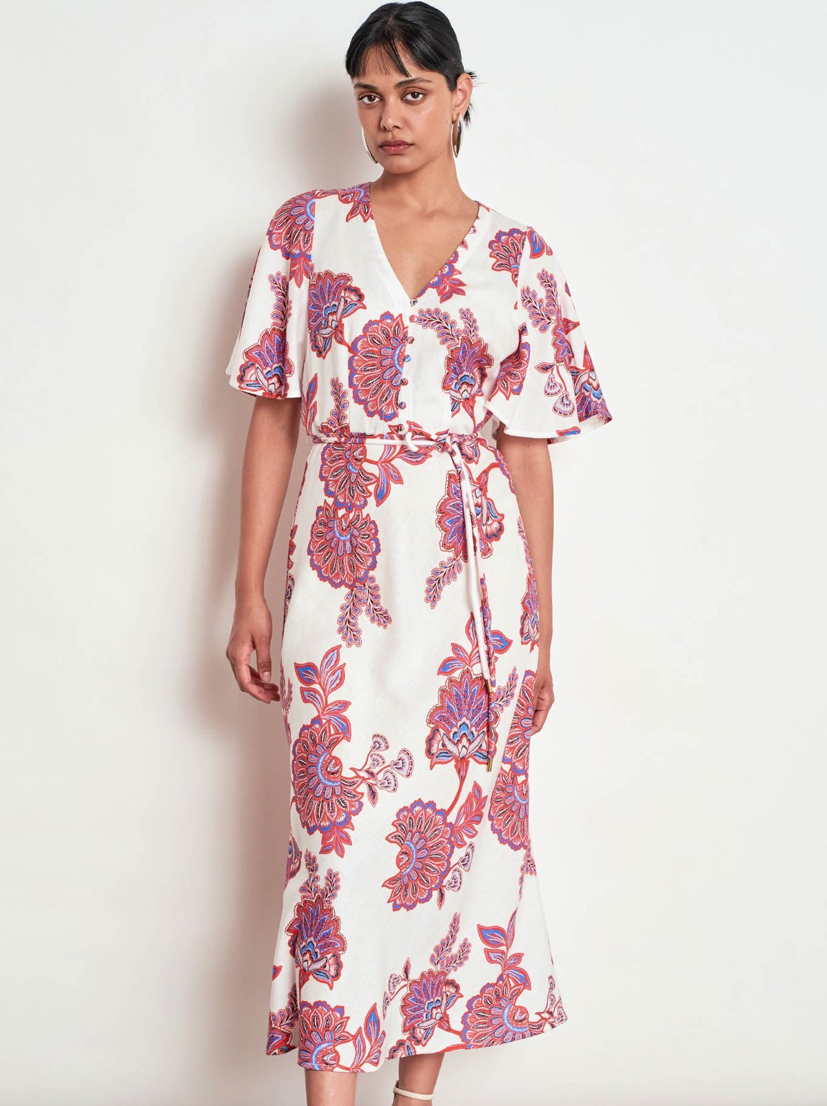 Image of Dresses. Product name - ZOE KRATZMANN PREMIER DRESS in Crimson Kgari colour by brand - Zoe Kratzmann