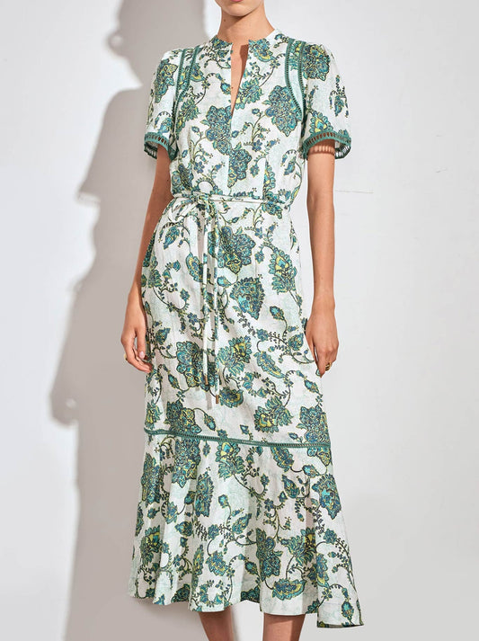 Image of Dresses. Product name - ZOE KRATZMANN POEM DRESS in Garden Paisley colour by brand - Zoe Kratzmann