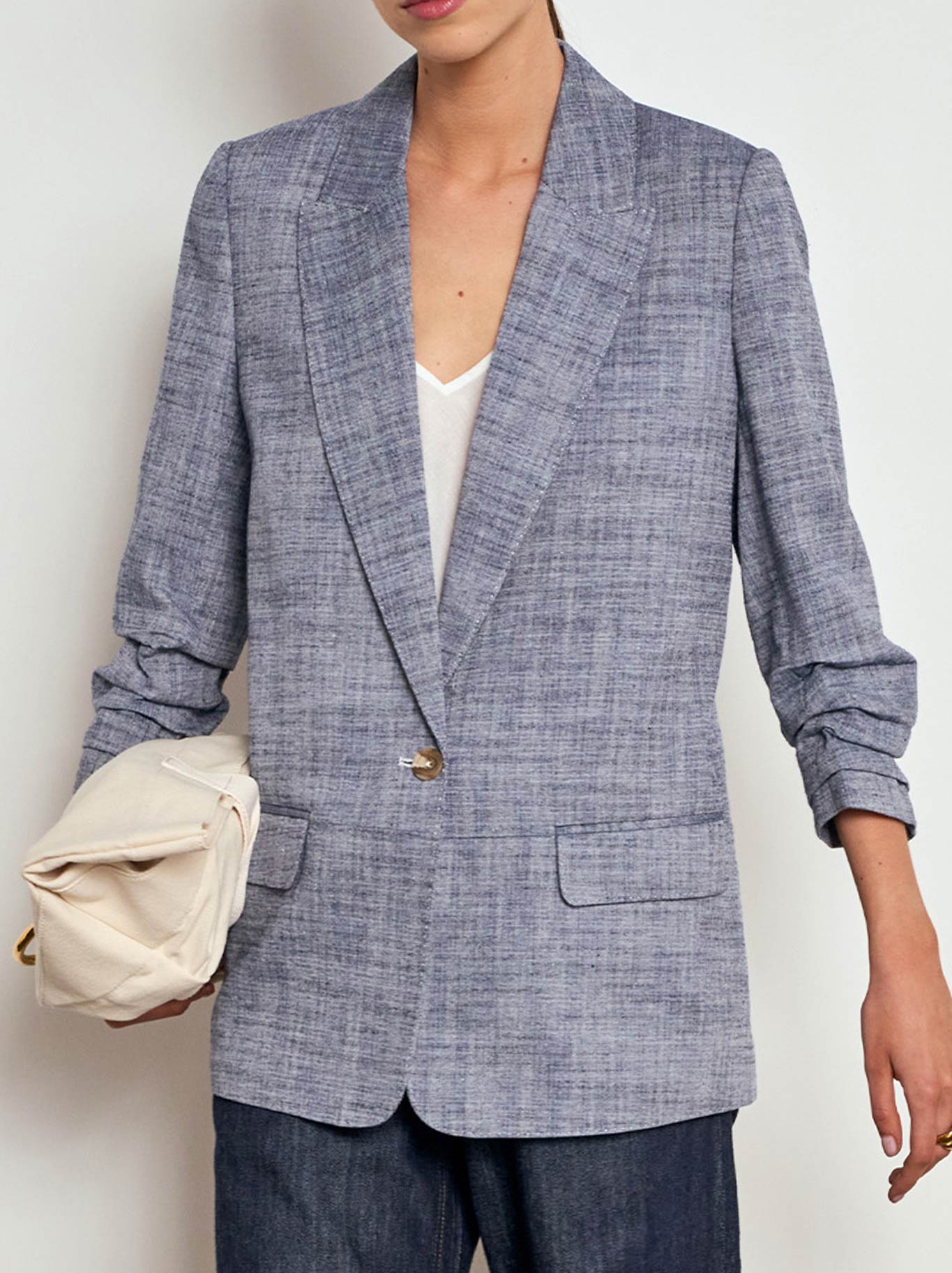 Image of Coats & Jackets. Product name - ZOE KRATZMANN REFINE JACKET in Storm colour by brand - Zoe Kratzmann