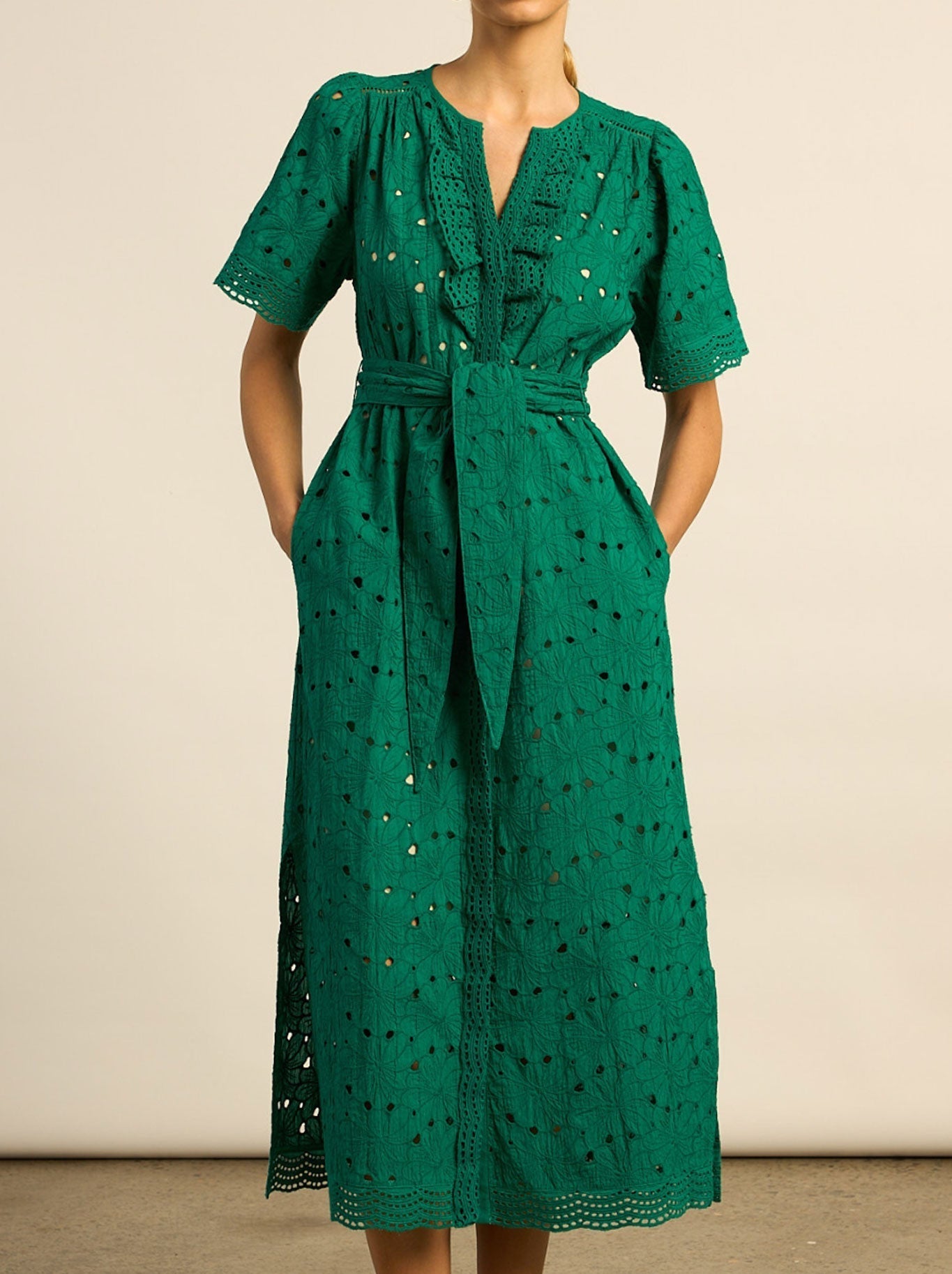 Image of Dresses. Productname: ZOE KRATZMANN VOYAGE DRESS in Emerald colour by brand - Zoe Kratzmann