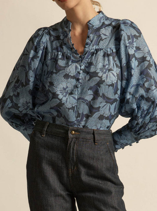 Image of a model wearing Tops. Product name - ZOE KRATZMANN VISTA TOP in Moonstone colour by brand - Zoe Kratzmann