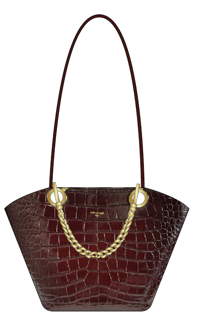 Carla Zampatti Burgundy Mini Milano Tote Bag (Red)