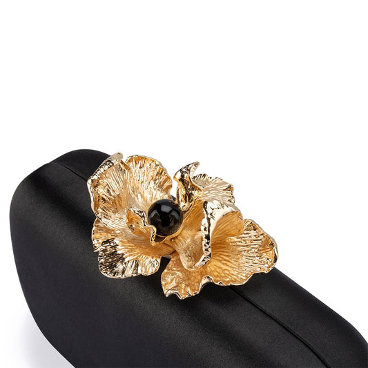 Image of Bags. Productname: ADELE Orchid Lock Clutch in colour by brand - Olga Berg